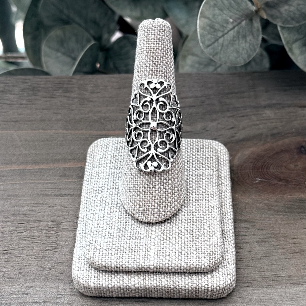 NWT 925 Sterling Silver Filigree Ring! Sizes 7, 8, 9, 10 NEW!
